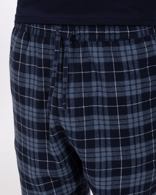 2t Wren Tall Pyjama Bottoms (mid blue check)
