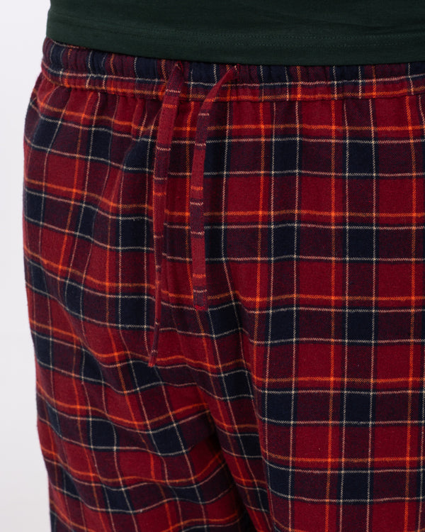 2t Wren Tall Pyjama Bottoms (red/navy check)