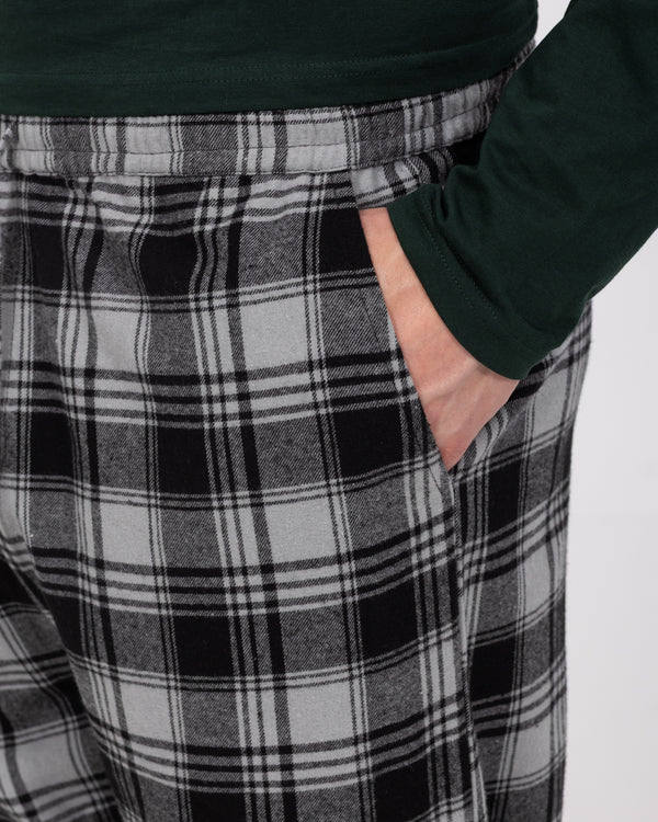 2t Wren Tall Pyjama Bottoms (silver/grey check)