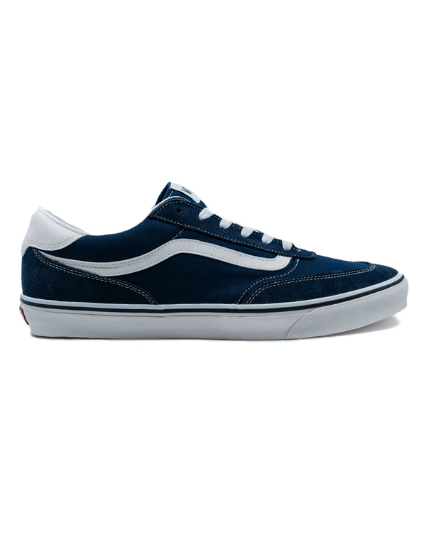Vans Brooklyn Ls Suede/Canvas Shoes (dress blues) Tall Mens