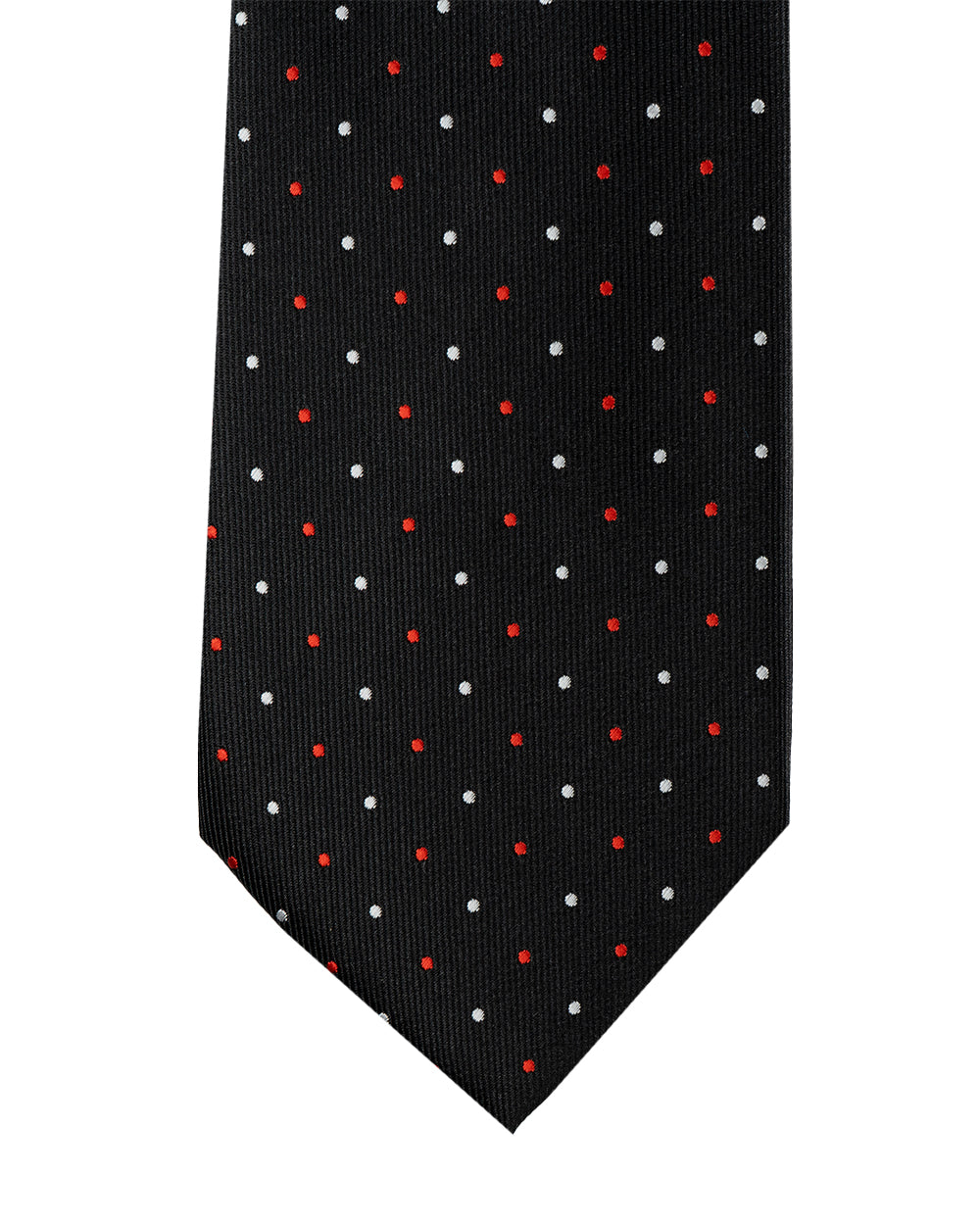 Knightsbridge Extra Long Spotted Tie (black/red) | Tall Mens Clothing ...