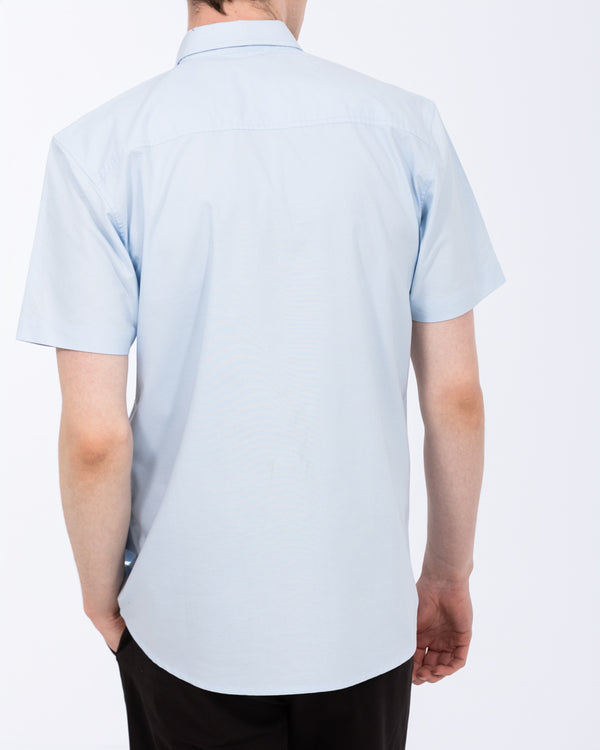 2t Tall Short Sleeve Oxford Regular Fit Shirt (sky blue)
