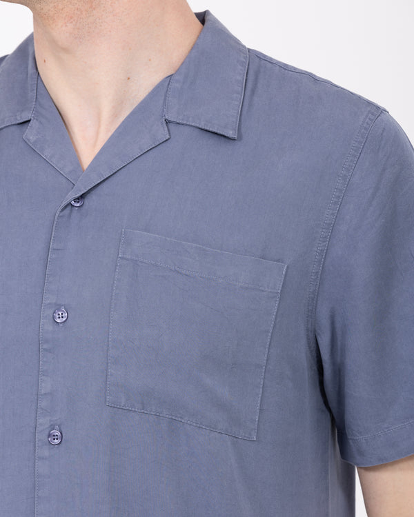 2t Reagan Tall Short Sleeve Revere Shirt (blue)