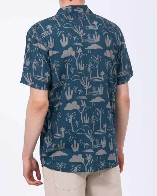 2t Rhodes Tall Short Sleeve Printed Shirt (blue pattern)