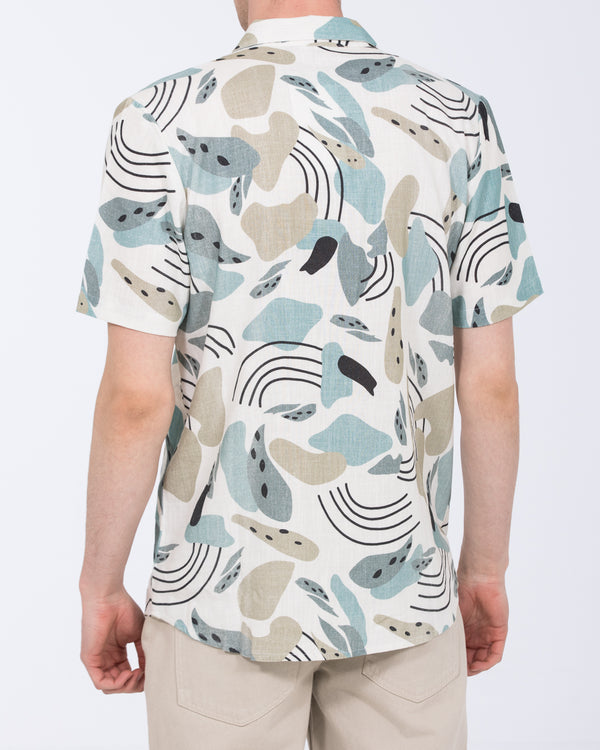 2t Rhodes Tall Revere Collar Shirt (white pattern)