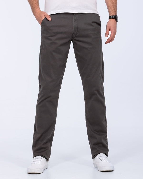 2t Marco Regular Fit Tall Chinos (mid grey)