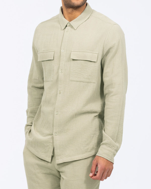 2t Tall Darius Long Sleeve Shirt (sage)