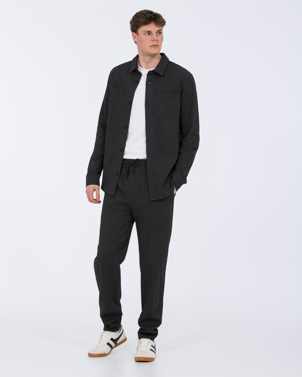 2t Enzo Tall Jersey Shacket (charcoal)