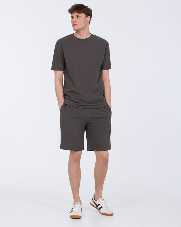 2t Kai Tall Textured Shorts (slate grey)