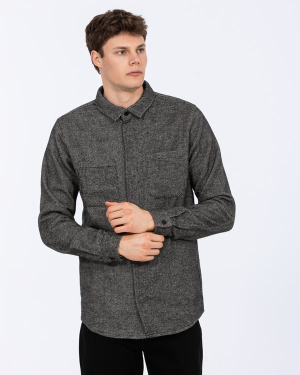 2t Cohen Tall Shacket (black pattern)