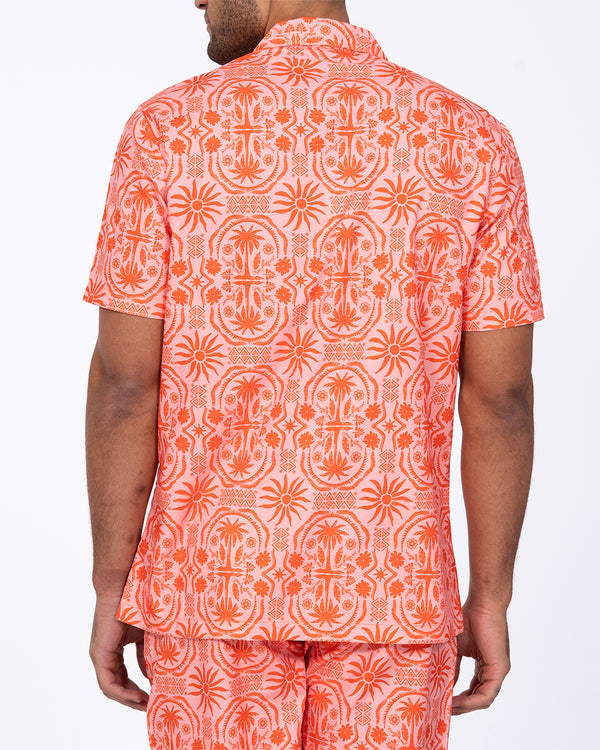 2t Ziggy Tall Revere Collar Shirt (pink pattern)