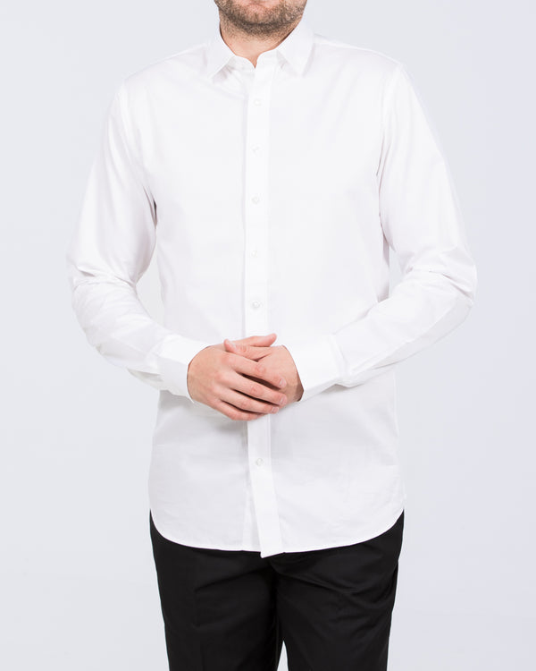 2t Slim Fit Extra Tall Mens Extra Long Formal Shirt (white) | Tall Mens Clothing | 2tall.com 2t Slim Fit Extra Tall Mens Extra Long Formal Shirt (white) | Tall Mens Clothing | 2tall.com