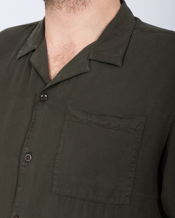 2t Reagan Tall Short Sleeve Revere Shirt (dark khaki)