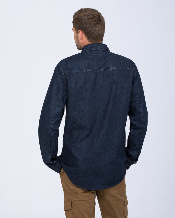 2t Zak Extra Tall Denim Shirt (navy)