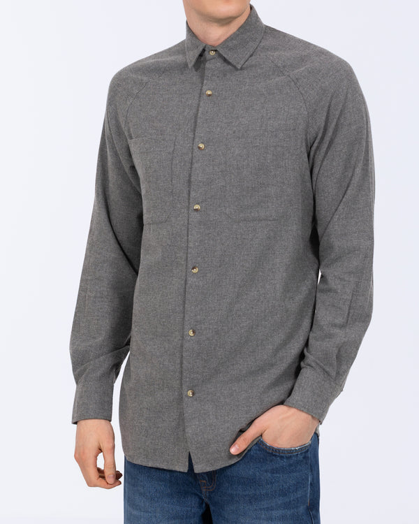 2t Bradley Tall Relaxed Fit Raglan Shirt (charcoal marl)