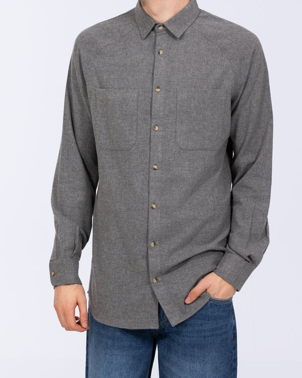 2t Bradley Tall Relaxed Fit Raglan Shirt (charcoal marl)