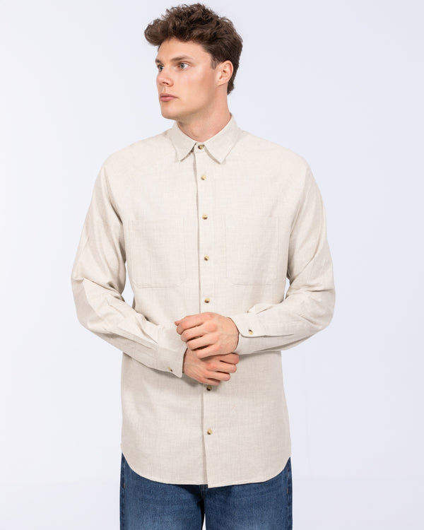2t Bradley Tall Relaxed Fit Raglan Shirt (oatmeal)