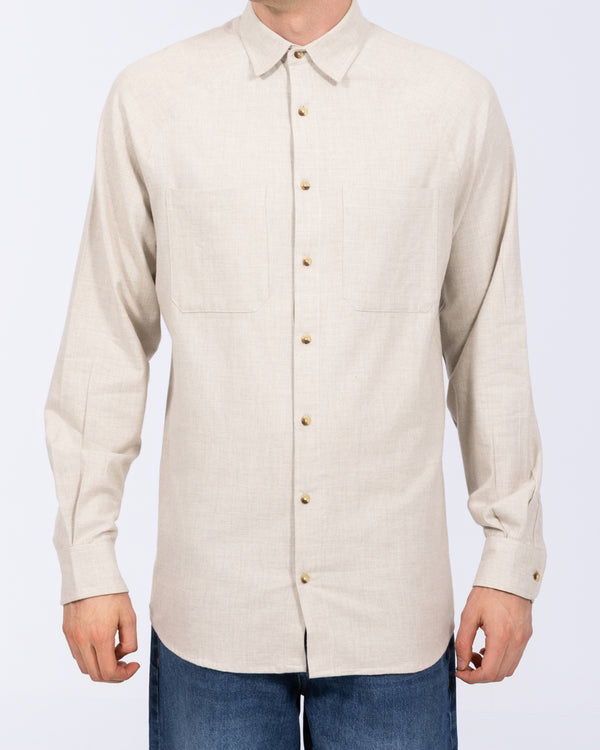 2t Bradley Tall Relaxed Fit Raglan Shirt (oatmeal)