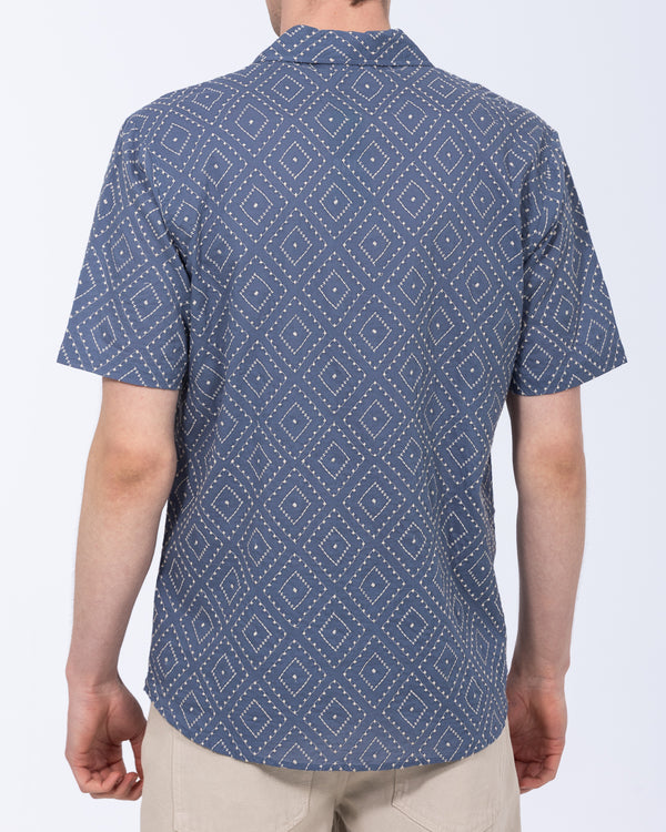 2t Daryn Tall Embroidered Jacquard Shirt (blue)
