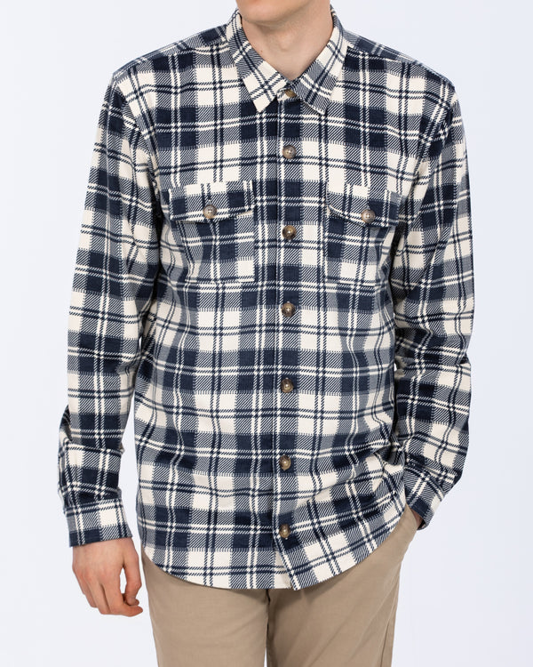 2t Tall Jordan Cord Check Shirt (navy/ecru)