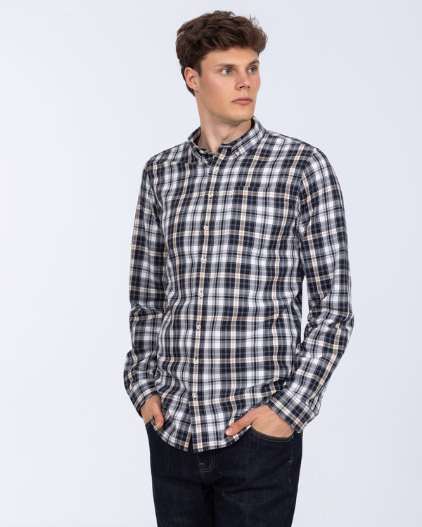 2t Jackson Tall Oxford Shirt (navy/ecru)