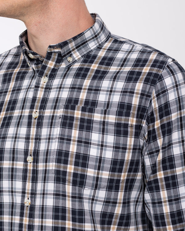 2t Jackson Tall Oxford Shirt (navy/ecru)