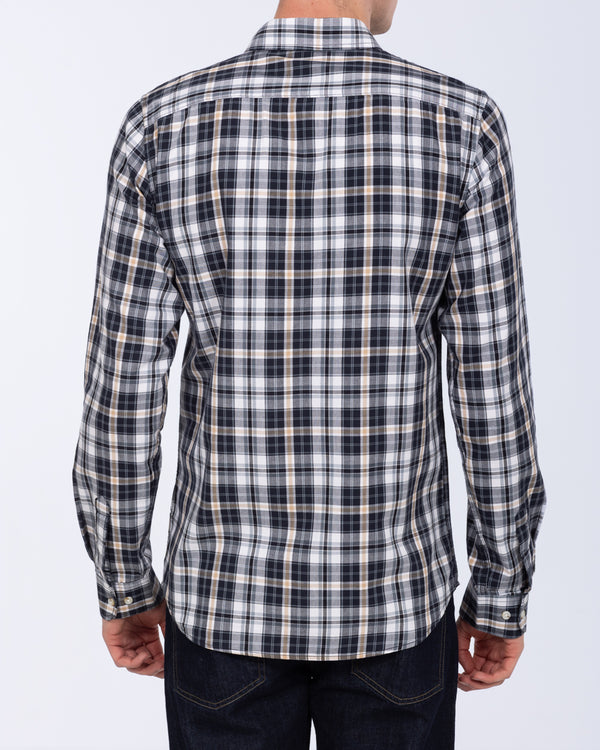 2t Jackson Tall Oxford Shirt (navy/ecru)