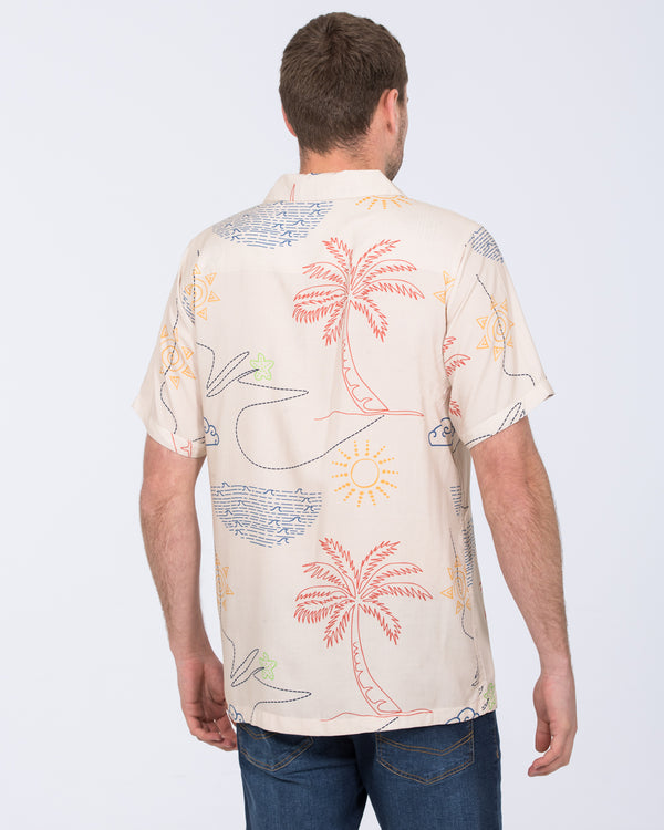 2t Rhodes Tall Short Sleeve Printed Shirt (cream)