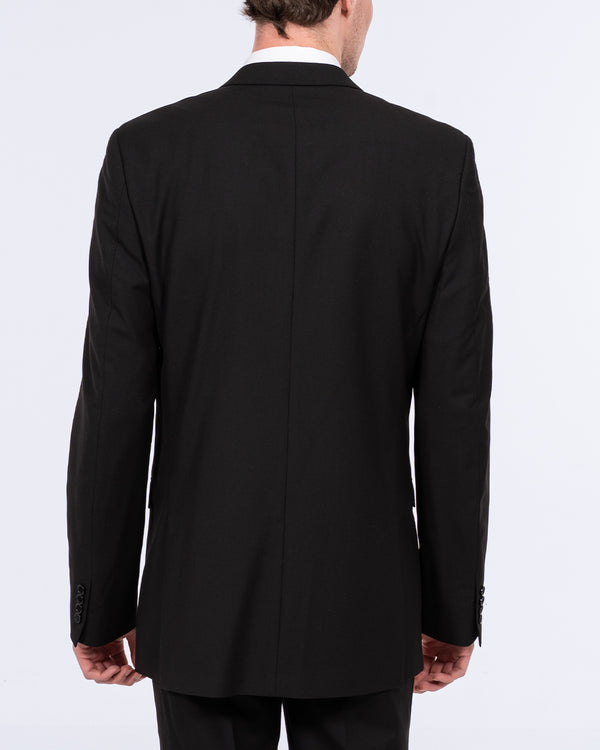 Skopes Double Breasted Slim Fit Tall Suit (black)