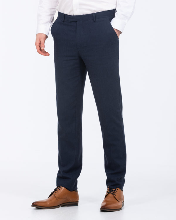 2t Tall Cotton Linen Suit Trousers (navy)