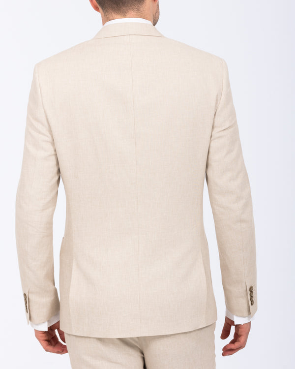 2t Tall Cotton Linen Suit Jacket (oatmeal)