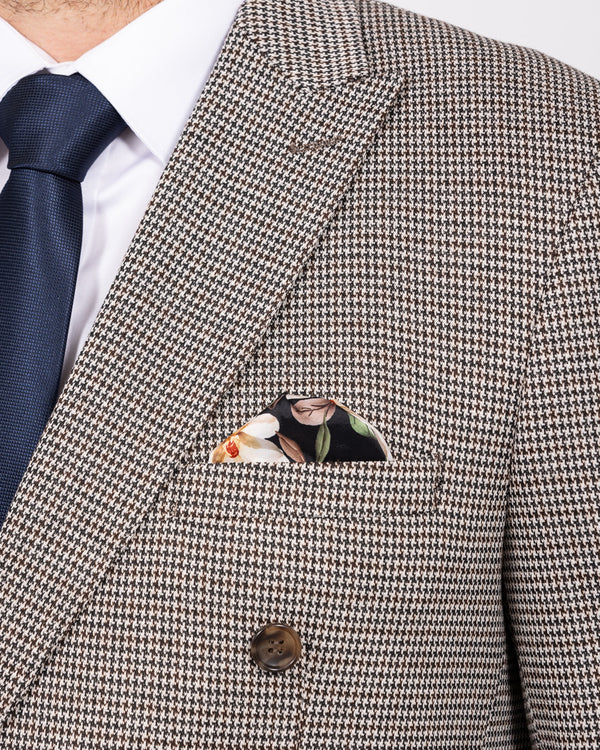 Skopes Cannon Slim Fit Tall DB Suit Jacket (blue/brown)