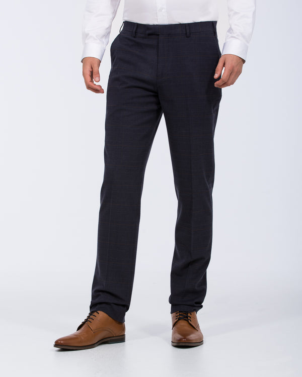 Skopes Guildford Slim Fit Tall Suit Trousers (navy check)