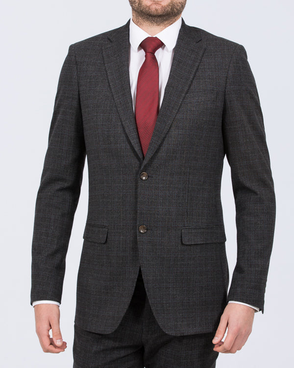 Skopes Jacob Slim Fit Tall Suit Jacket (grey check)