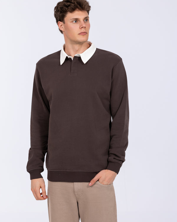 2t Denburn Tall Rugby Sweatshirt (chocolate)