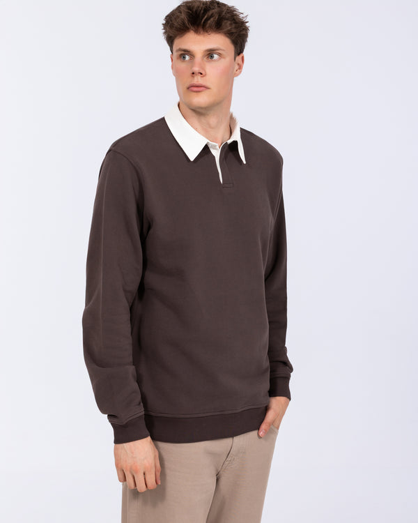 2t Denburn Tall Rugby Sweatshirt (chocolate)