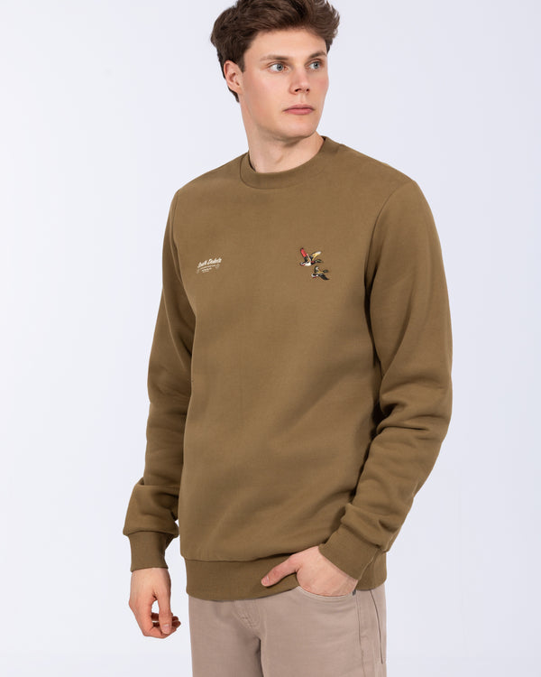 2t Hamish Tall Heavyweight Regular Fit Sweatshirt (green pattern)