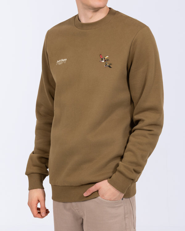 2t Hamish Tall Heavyweight Regular Fit Sweatshirt (green pattern)