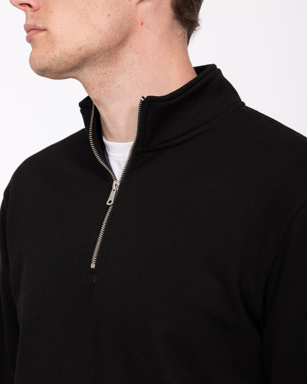 2t Wyatt Tall Quarter Zip Sweatshirt (black)