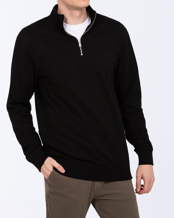 2t Wyatt Tall Quarter Zip Sweatshirt (black)
