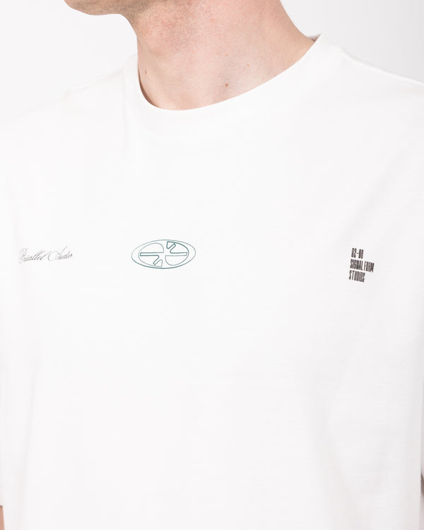 2t Brad Tall Oversized T-Shirt (white pattern)