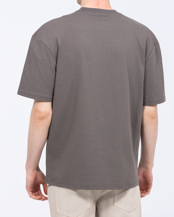 2t Brad Tall Oversized T-Shirt (charcoal print)