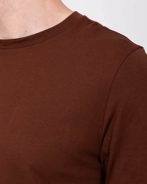 Essentalls Long Sleeve Tall T-Shirt (brown)