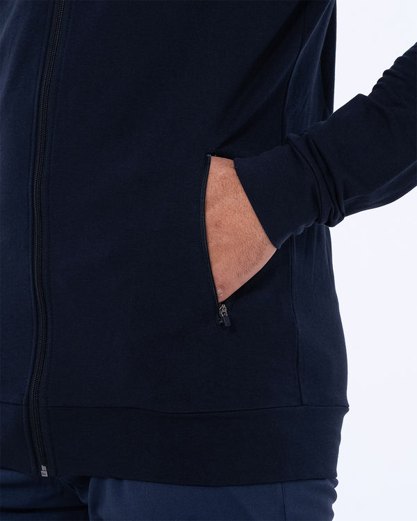 2t Tall Zip Up Top (navy)