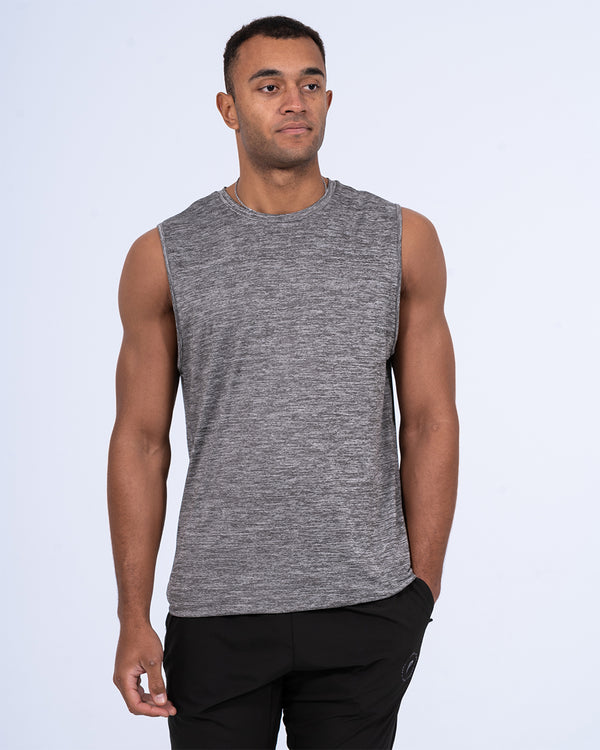 Parell Evolve Tall Sleeveless Spacedye Training Top (grey)
