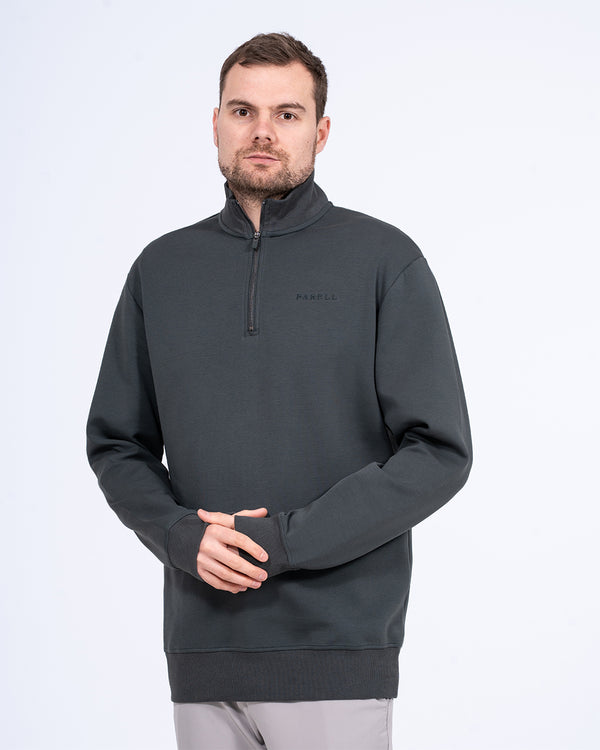Parell Active Tall Quarter Zip Golf Top (iron moss)