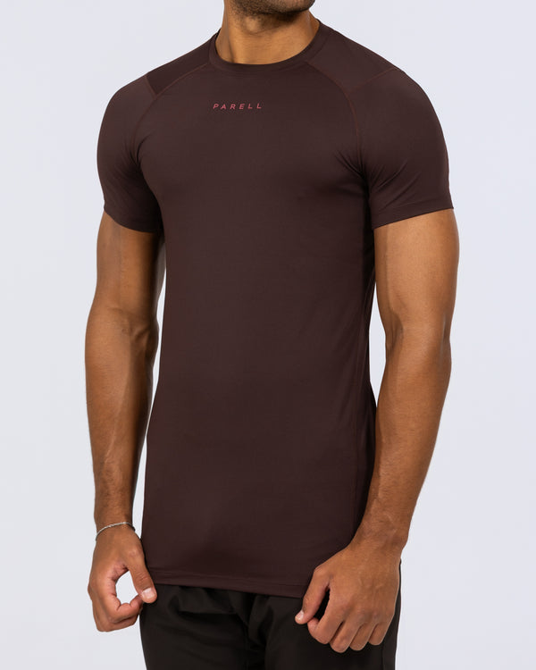 Parell Evolve Tall Fitted Training Top (oxblood)