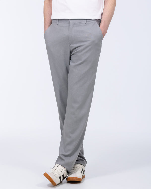 2t Ellis Tall Regular Fit Linen Look Trousers (light grey)