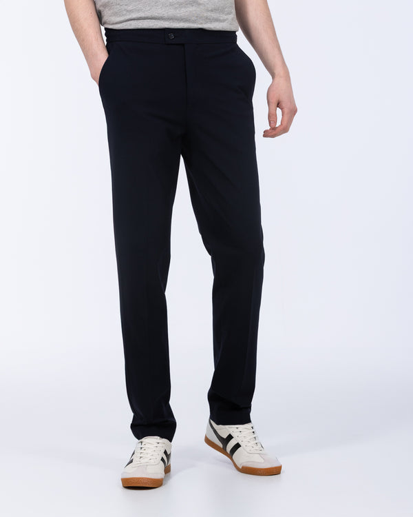 Harry Brown Tall Elasticated Waistband Trouser (navy)