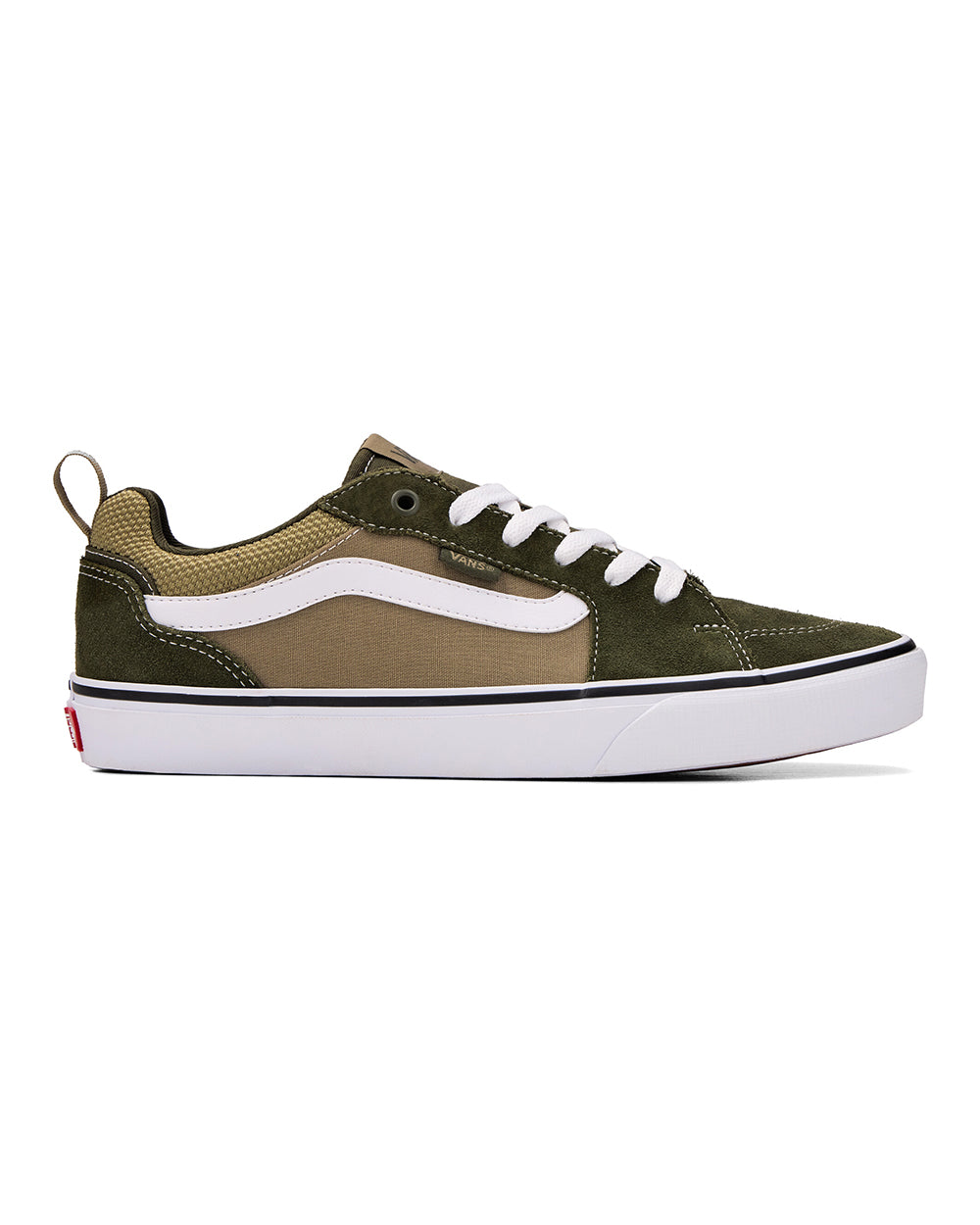 Vans Filmore Suede/Canvas Shoes (khaki/gum) | Tall Mens Clothing